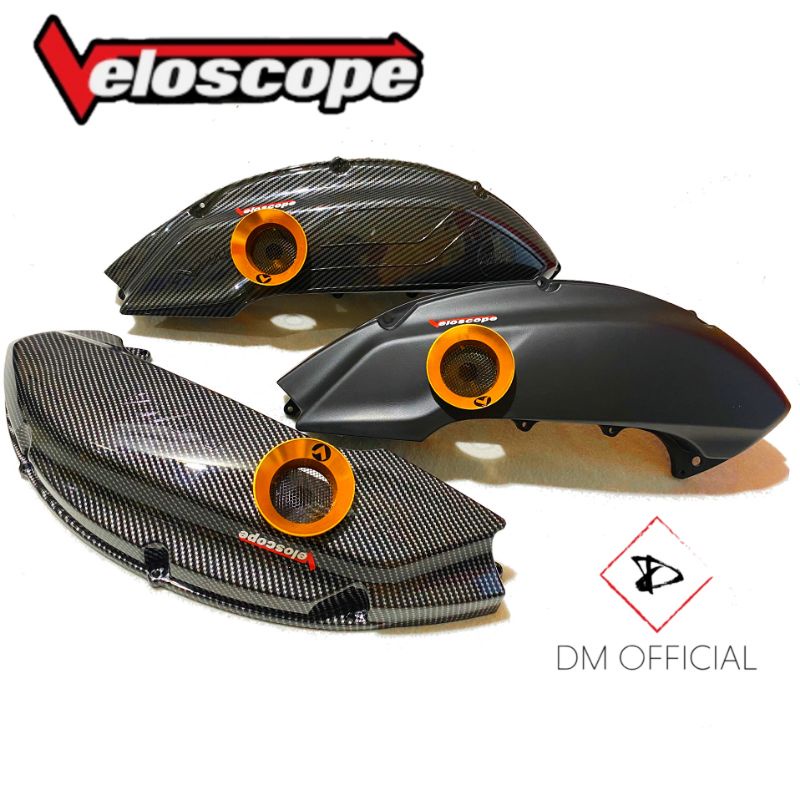 VELOSCOPE YAMAHA NMAX NEW 2020-2022 & YAMAHA AEROX CONNECTED 2021- 2022 CARBON TUTUP COVER BOX