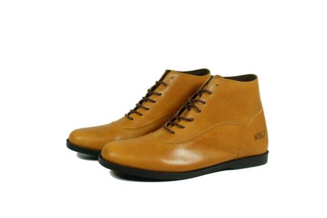 100% KULIT ASLI SEPATU BOOT KULIT ASLI WOLF AKITA BOOTS FULL KULIT FASHION MODEL KEKINIAN ORIGINAL