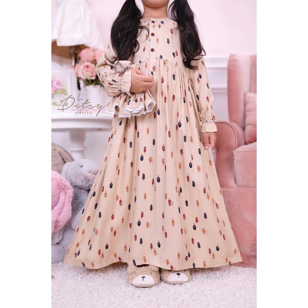 Ditsy Little Tree Linen Size 6 Viscose Terra April 2022