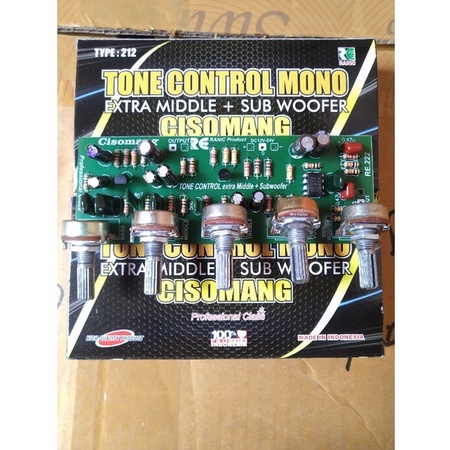 kit tone control mono middle plus subwoofer