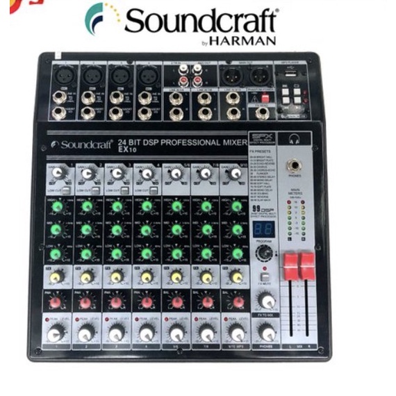 Mixer Soundcraft EX10 / EX 10 99 DSP Professional 10 CHANNEL