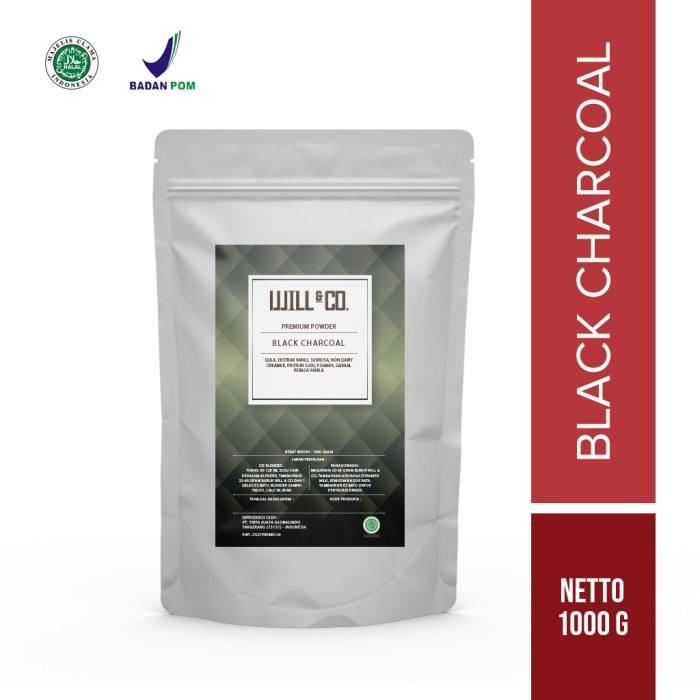 

WILL&CO PREMIUM POWDER RASA BLACK CHARCOAL 1KG
