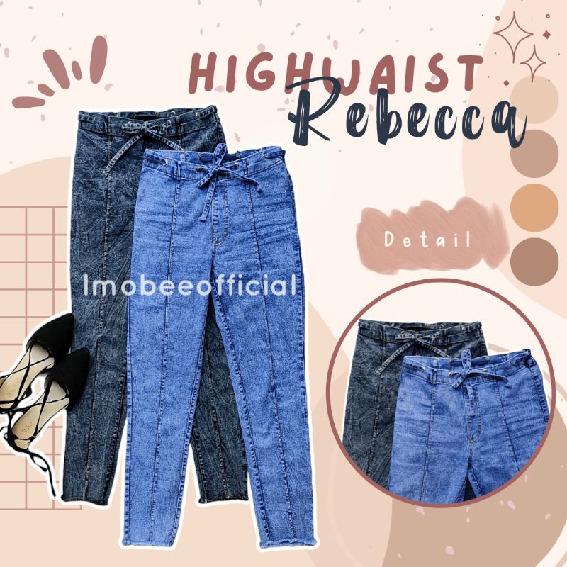 HIGHWAIST REBECCA // HIGHWAIST JEANS SNOW SERUT