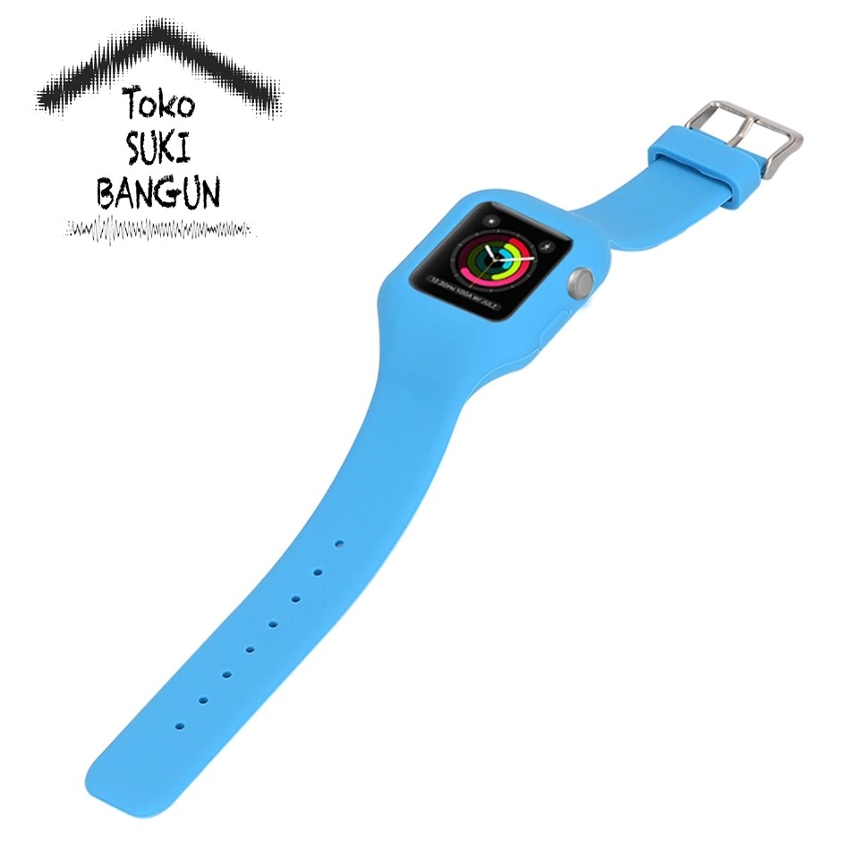 TALI JAM Apple Watch Series 3 2 1 Strap Band 38mm Case Rubber COLORFUL Silicone