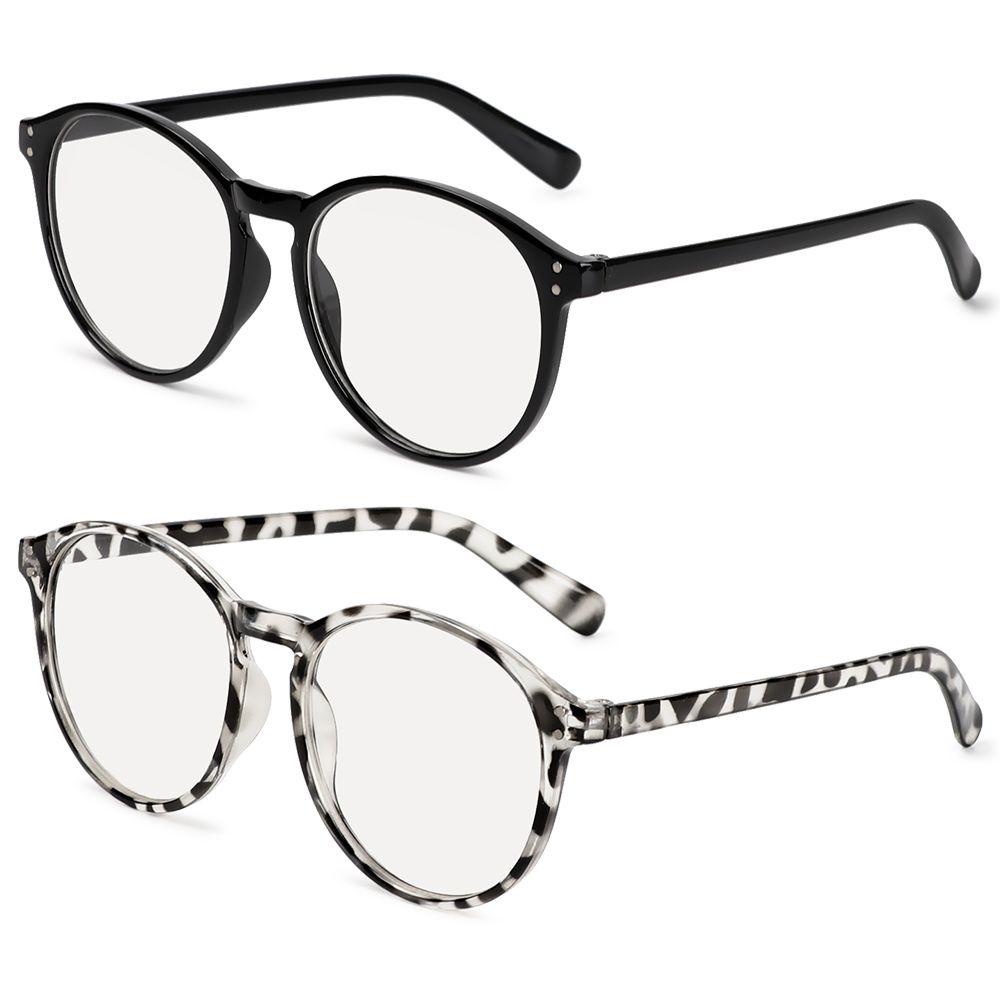 Nanas -1.0~-4.0 Kacamata Myopia Unisex Perlindungan UV Hitam Flat Mirror Eyewear