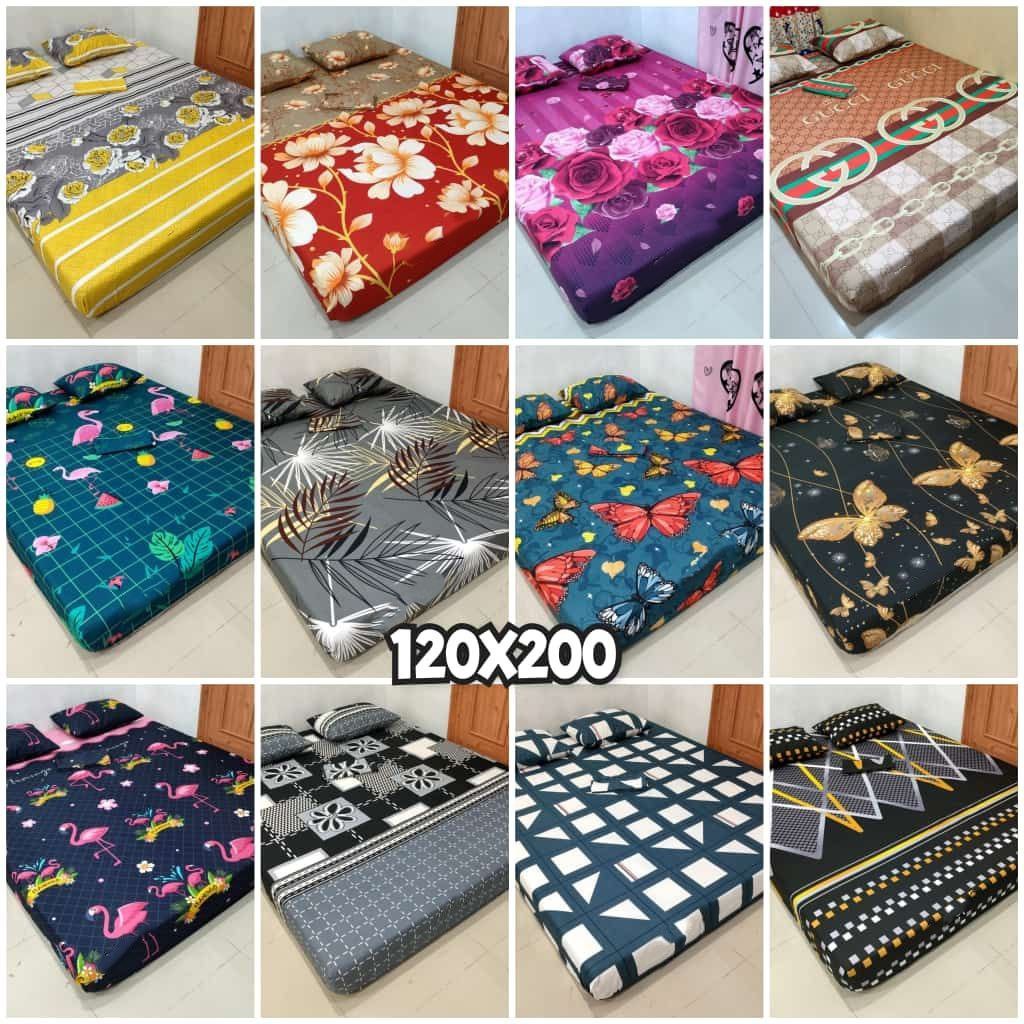 Sprei Home Made 120x200 Katun Random Halus Rapi Adem Tidak Luntur