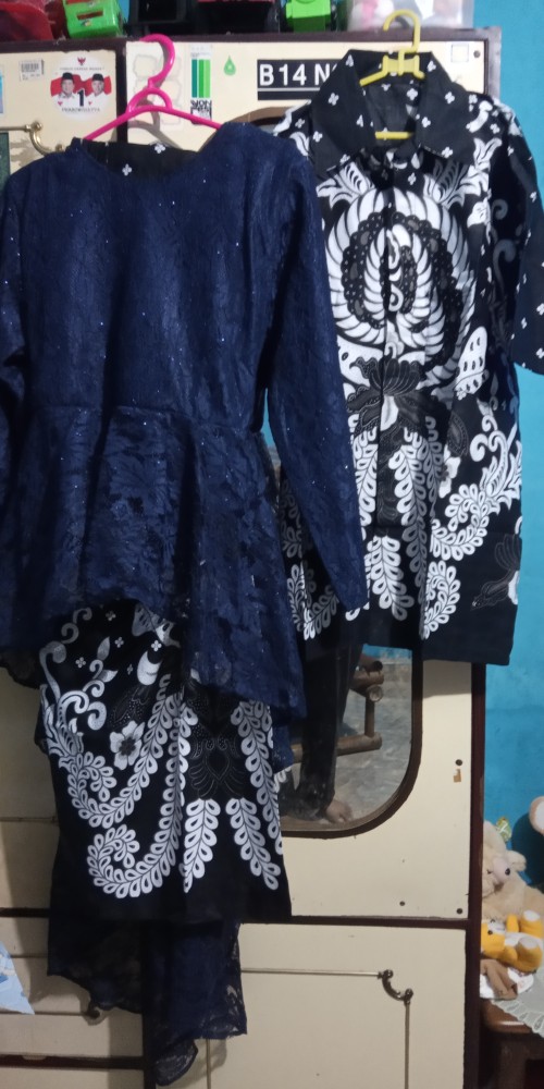 Maura Couple - Sania Ruffle Batik Couple Ori Ndoro Jowi Garansi Termurah Shopee - Kebaya Modern Guri