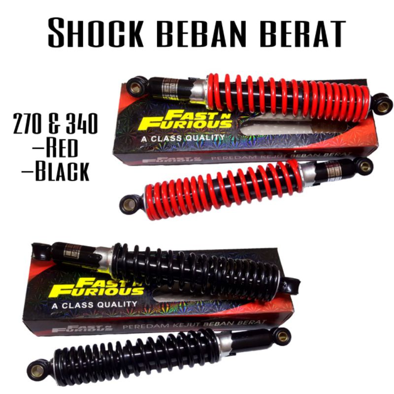 Shock Shockbreaker Belakang Bebek Beban Berat 340 Supra Kharisma &amp; 280 Jupiter Force 1 Vega