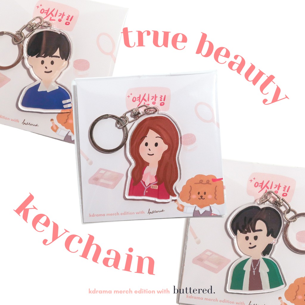 True Beauty Keychain - gantungan kunci True Beauty by buttered.inc