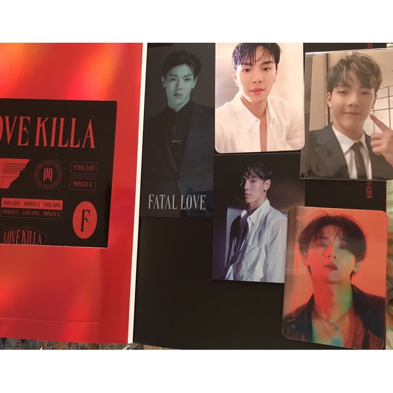 MONSTA X - FATAL LOVE ALBUM (SHOWNU SET WITH CHANGKYUN LENTI)