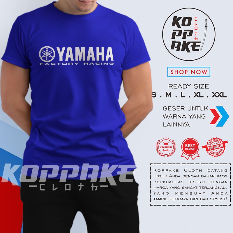 Kaos Motor Yamaha Factory Racing Baju Otomotif