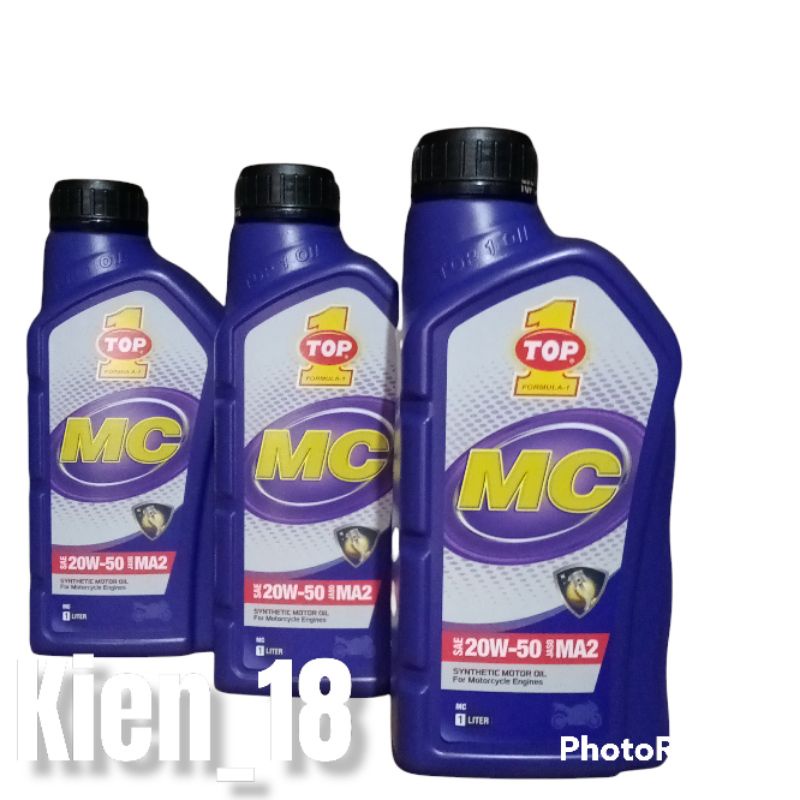 Oli top1 MC 1 L 20W-50 MA2 100% asli
