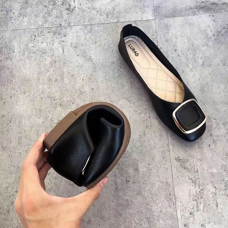 Sepatu Wanita Import Korean Flat Shoes Cewek Nyaman Dipakai Ringan