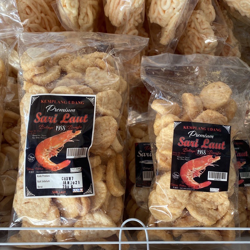 

Kemplang Goreng Udang premium Cap Sari Laut - Snack Bangka - Cemilan Bangka - Makanan Bangka