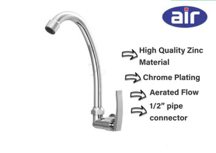 Air Kran Dapur - Keran Angsa / Kitchen Faucet - Wall Mounted A 5l Z