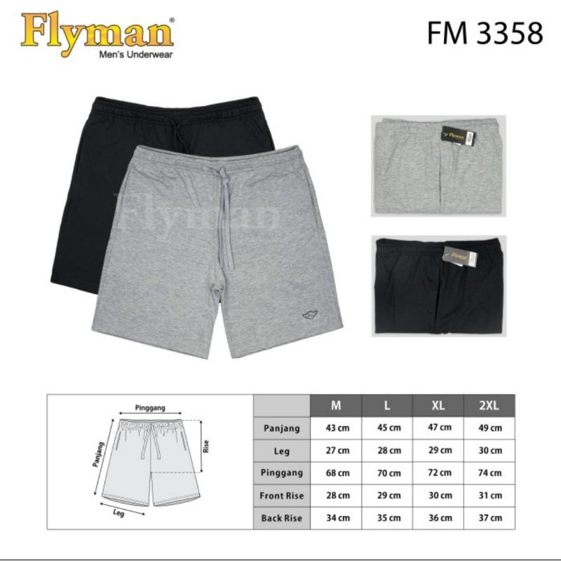 Celana santai pria Flyman FM 3358