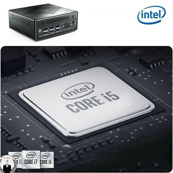 CK6 Industrial Mini Computer Windows 10 Pro Intel Core i5-5257U 8GB DDR/120GB mSATA SSD 4K Computer Fanless Mini PC HDMI/VGA/DP Triple Display/ 6xUSB Ports/ 2.4G+5G WiFi/ 2xLAN/ BT 4.2/ RS232 COM 
