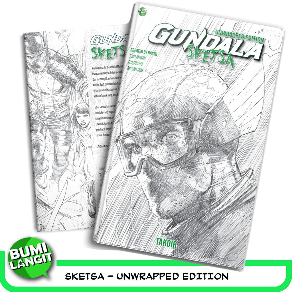 Bumilangit Komik Gundala Edisi Sketsa Unwrapped Shopee Indonesia