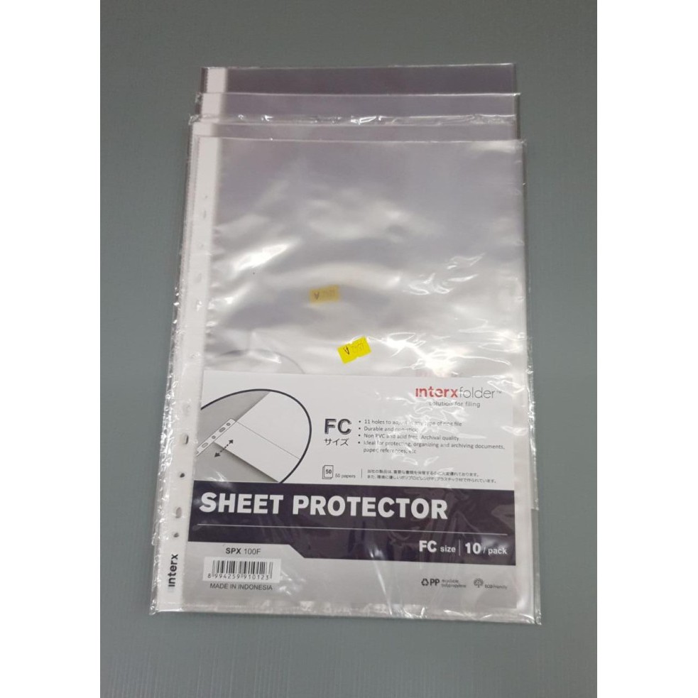 

COPY SAFE INTERX- FOLDER F4 (10pcs) | DOCUMENT ORGANIZER | POCKET FILE