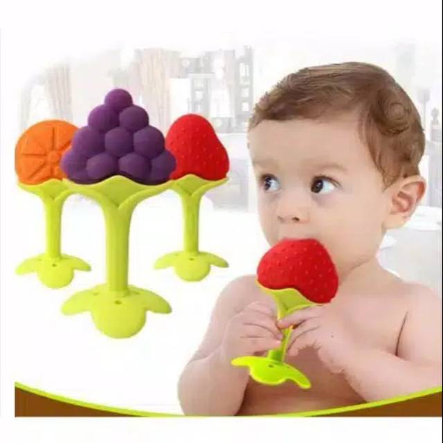 Teether Gigitan Bayi Bentuk Buah