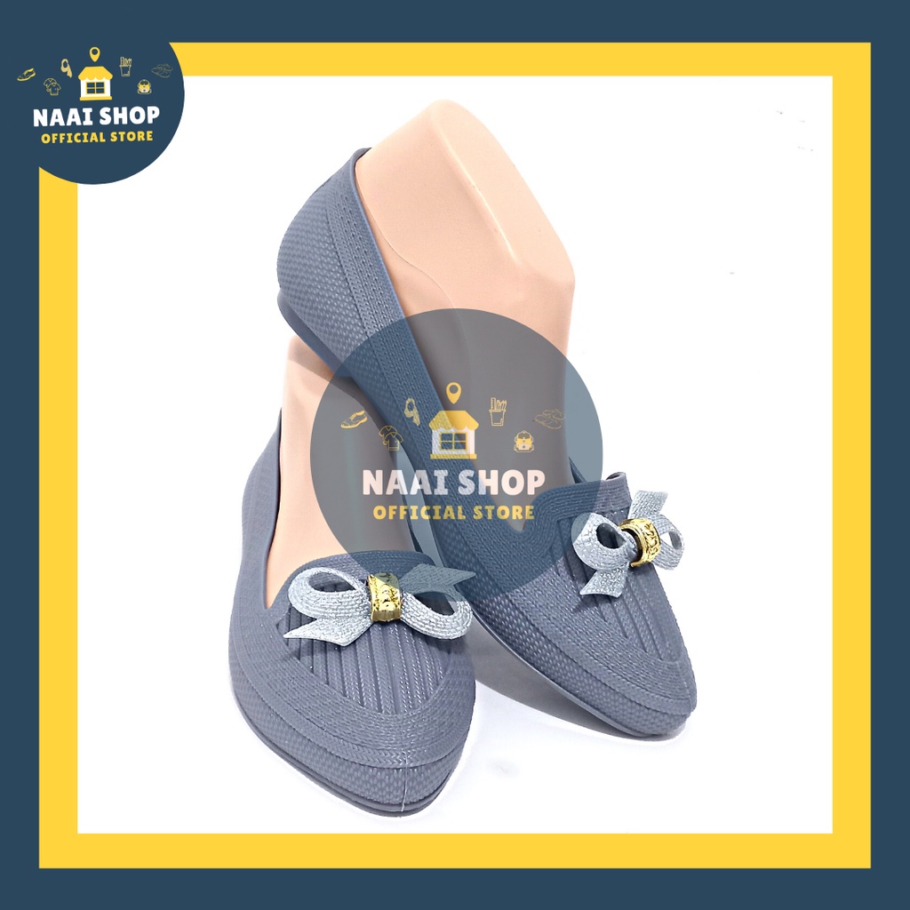 Sepatu kerja jelly wanita model Pita Gliter size 36-40 Sepatu flat karet cewek Sepatu kerja murah Sepatu slip on terlaris Sepatu korea style Sepatu sekolah kuliah Sepatu model terbaru Flat shoes kekinian Sepatu cantik perempuan Sepatu casual formal Naai