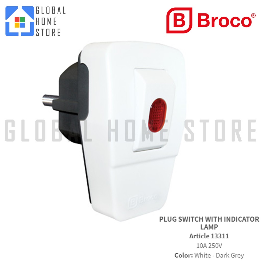 STEKER LAMPU BROCO - STEKER SAKLAR LAMPU BROCO - COLOKAN LAMPU BROCO 13311