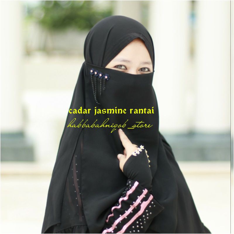 Cadar Tutup Jasmine Rantai Niqab Cadar Bandana Termurah By Habbabah