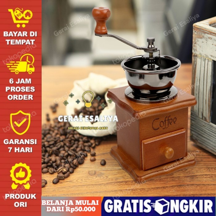 Alat Penggiling Kopi Manual Coffee Grinder - 16290