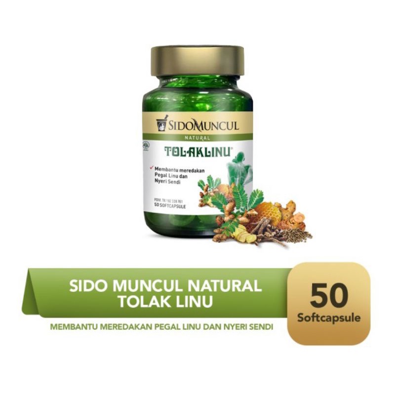 Sido muncul natural tolak linu soft capsule 50 kapsul