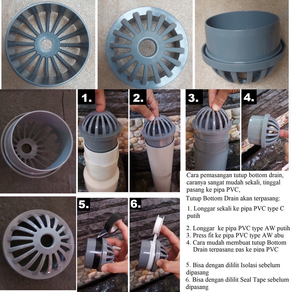Tutup Bottom Drain