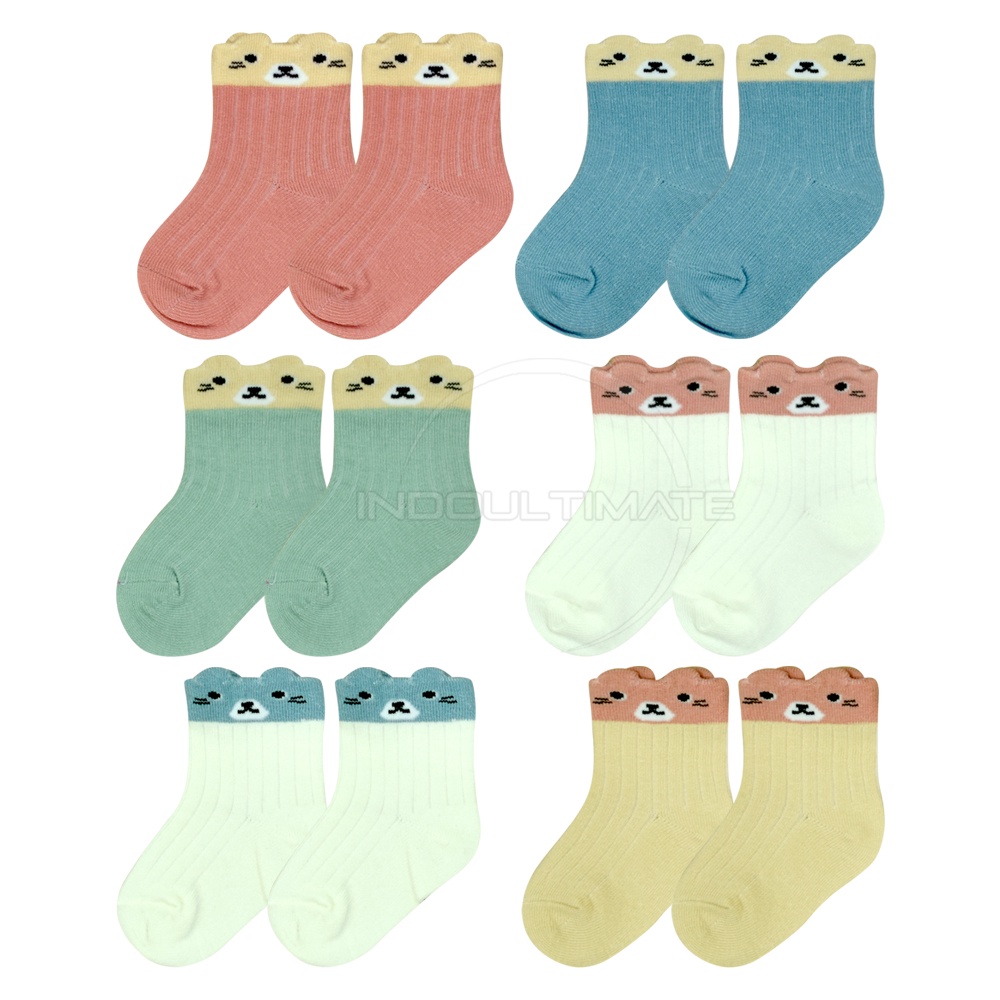 Kaos Kaki Anak Bayi Balita Laki-Laki Perempuan Kaos Kaki Anak Bayi Cewek Cowok Baby Socks KKA-702 Alas Kaki Pelindung Kaki Kid Sock Anak Foot Cover Kaus Kaki Kaos Kaki Karakter Baby Sock