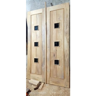 DAUN PINTU KUPU TARUNG MINIMALIS JATI KUALITAS, UKURAN 120x220