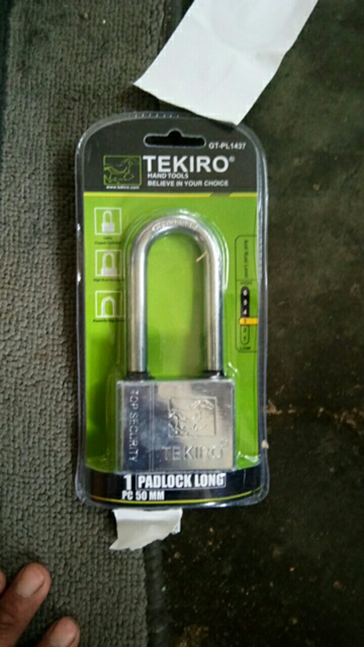 Tekiro Gembok Leher Panjang 50mm Padlock Long Type Original