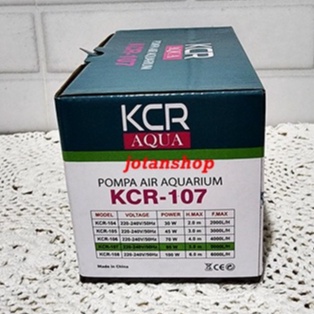 KCR AQUA 107 KCR107 Mesin Pompa Air celup Aquarium Aquascape Kolam ikan Hidroponik