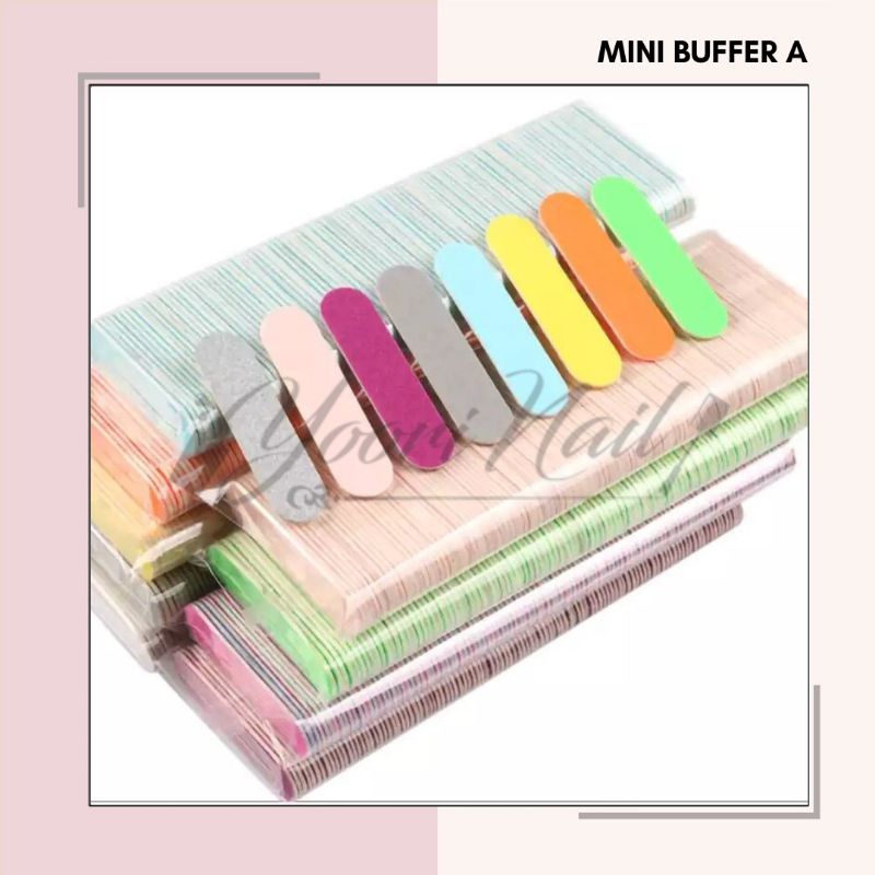 10pcs Mini nail buffer kecil pengikir kuku 2 sisi nail bufer kikir kuku kecil