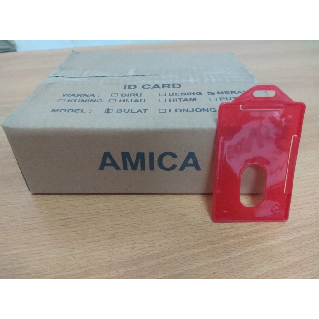 

ID Card Plastik / Casing ID Card Holder Amica Plastik Merah