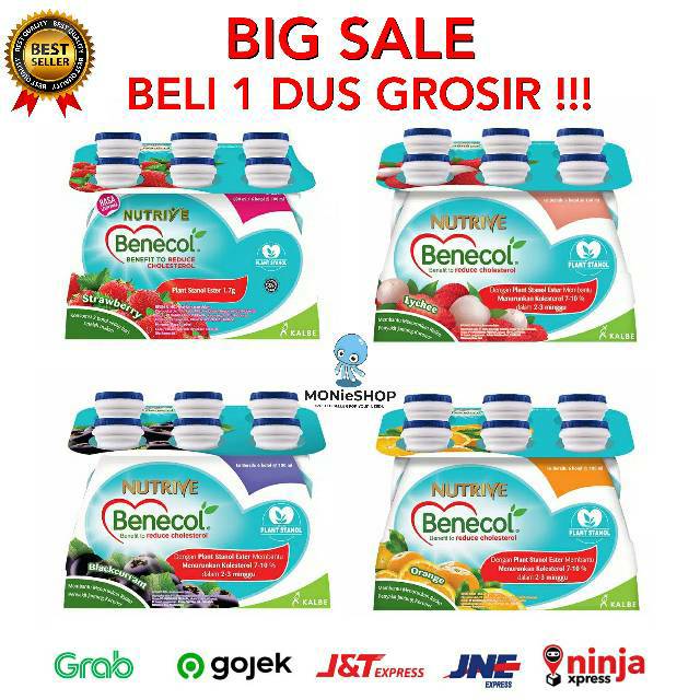 

READY STOK Nutrive Benecol / Nutrive Benecol 6x100ml Blackcurrant Lecy Strawberry Orange / NUTRIVE FIBERSHOT BERGIZI