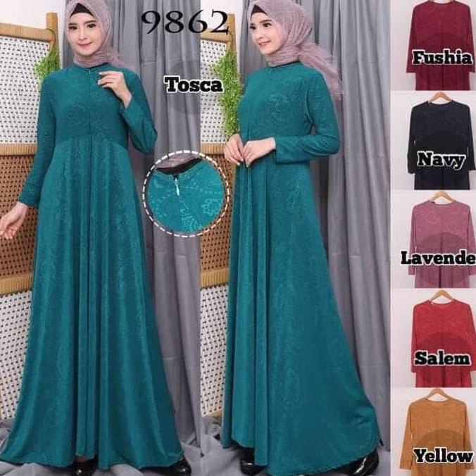 paling baru dan termurah BAJU GAMIS WANITA JUMBO JERSEY POLOS / ATASAN