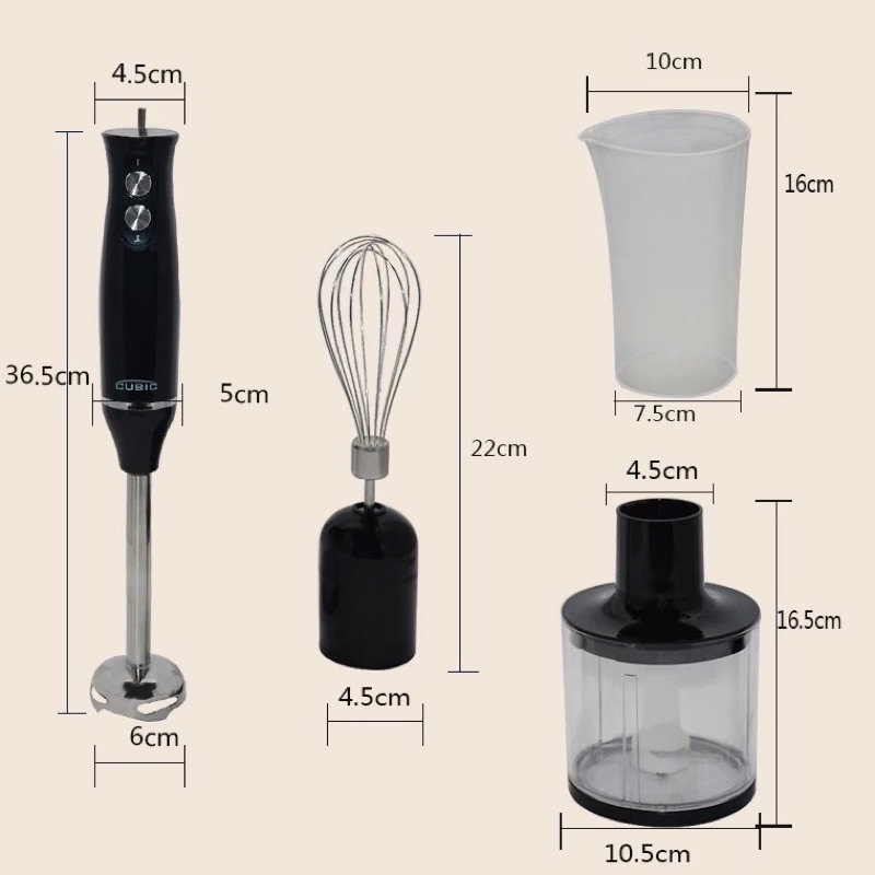 Hand Blender Juicer Penggiling Daging 4 in 1 Serbaguna