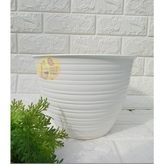 ORI Pot Tawon 24 cm Putih POT BUNGA TAWON ORIGINAL BJP ORI Pot Tawon 24 cm Putih POT BUNGA TAWON ORIGINAL BJP