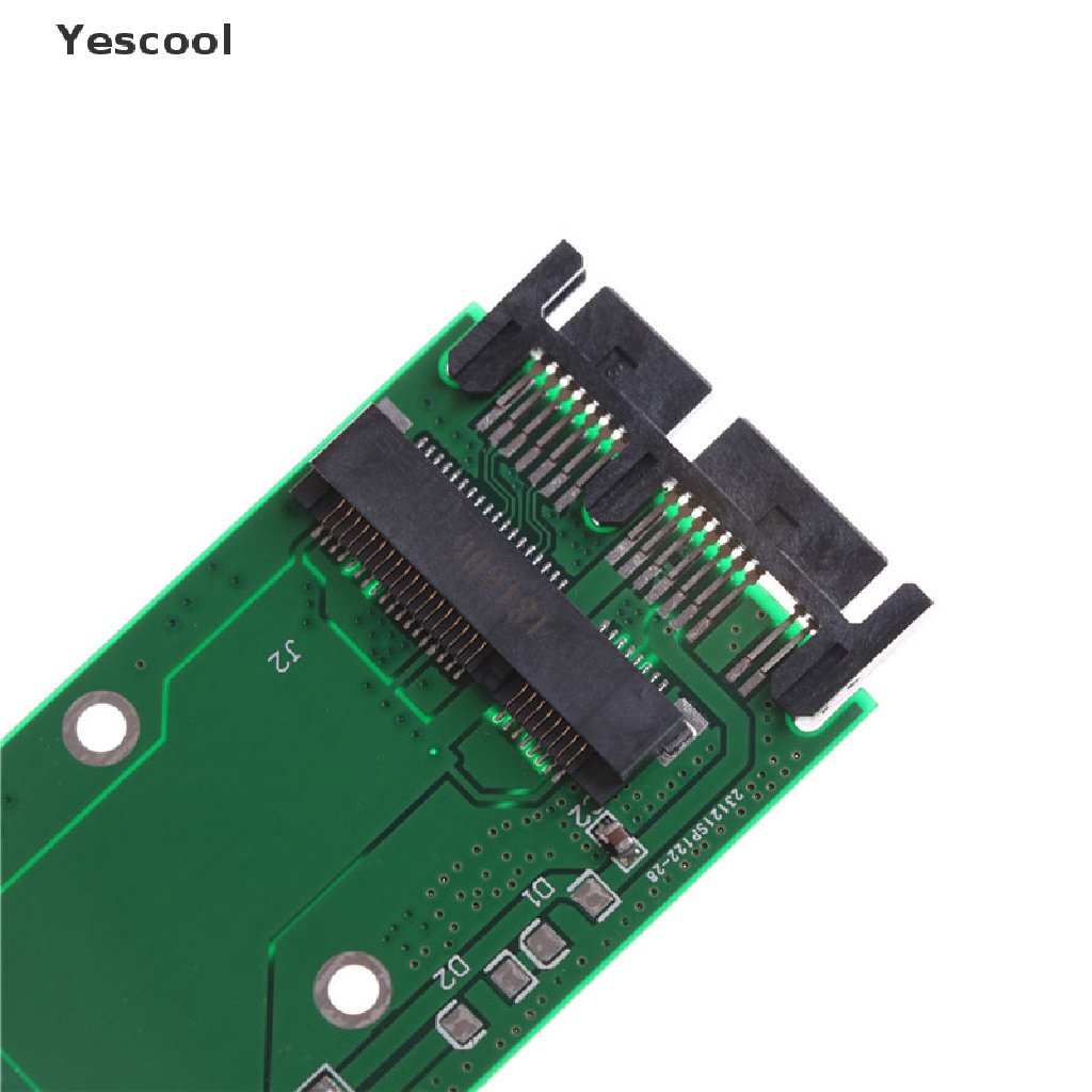 Yescool Kartu Adapter Converter Mini Pcie Pci-e mSATA SSD to 1.8 &quot;Micro SATA 0 0 0 0 0