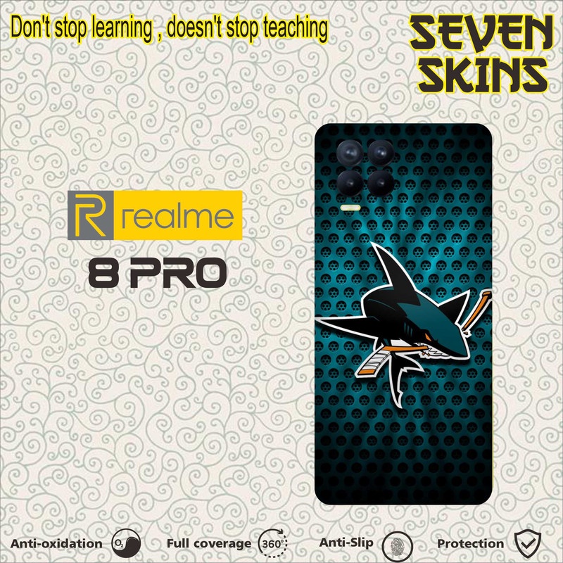 SKIN HANDPHONE DAPAT 2 PCS  REALME 8 PRO SHARK