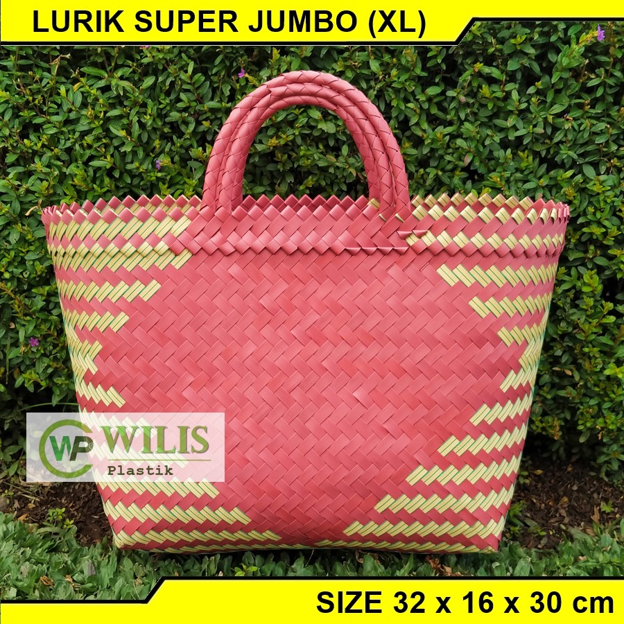 Jual Tas Anyaman Plastik Lurik Super Jumbo Xl Tas Anyam Tas Belanja Tas Bingkisan 8651