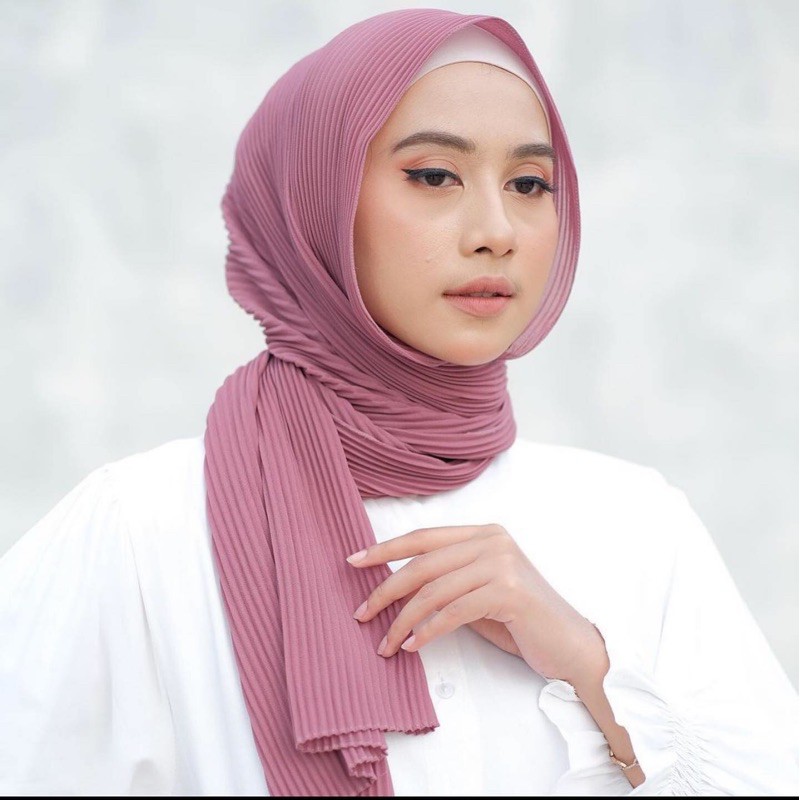 MIRA PLEATED SAWL | PASHMINA PLISKET FULL PREMIUM (tanpa garis tengah)-1