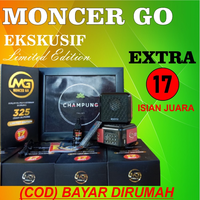 NEW MONCER GO ORIGINAL LIMITED EDITION MASTERAN BURUNG MP3 325 SUARA BURUNG KICAU PROFESIONAL