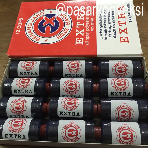 Terbaru   Benang EXTRA Biru Dongker/ Navy