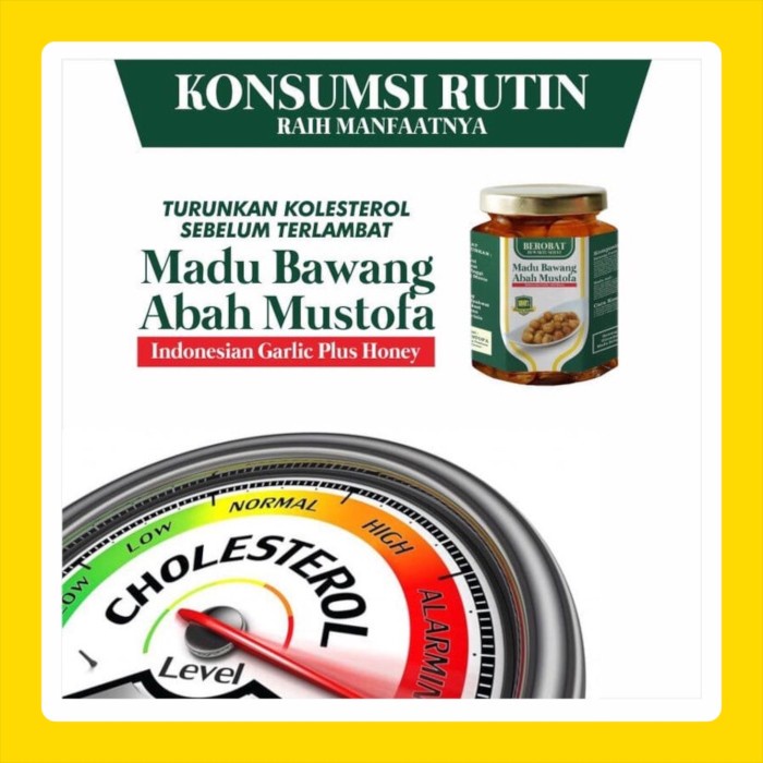 Madu Bawang Lanang Tunggal Abah Mustofa Original Obat Kolestrol