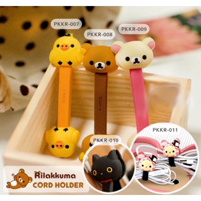 

PEREKAT-PENGIKAT- RILAKKUMA CORD HOLDER/ KLIP KABEL/ PENGIKAT KABEL/ PENGGULUNG KABEL - PKKR-006