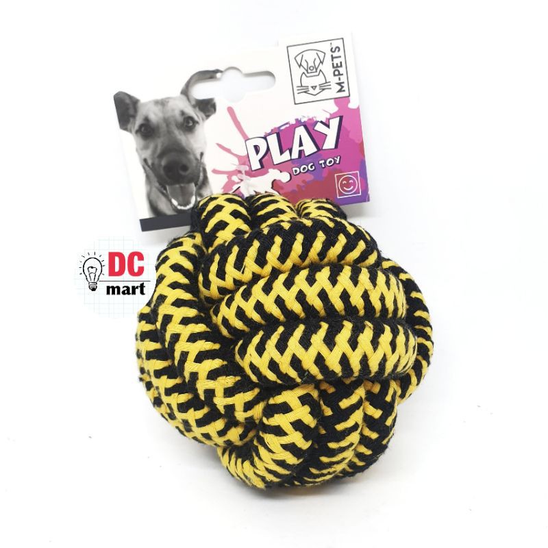 M-Pets TWIST BALL Dog Toy / Mainan Anjing Gigitan Hewan Anyaman