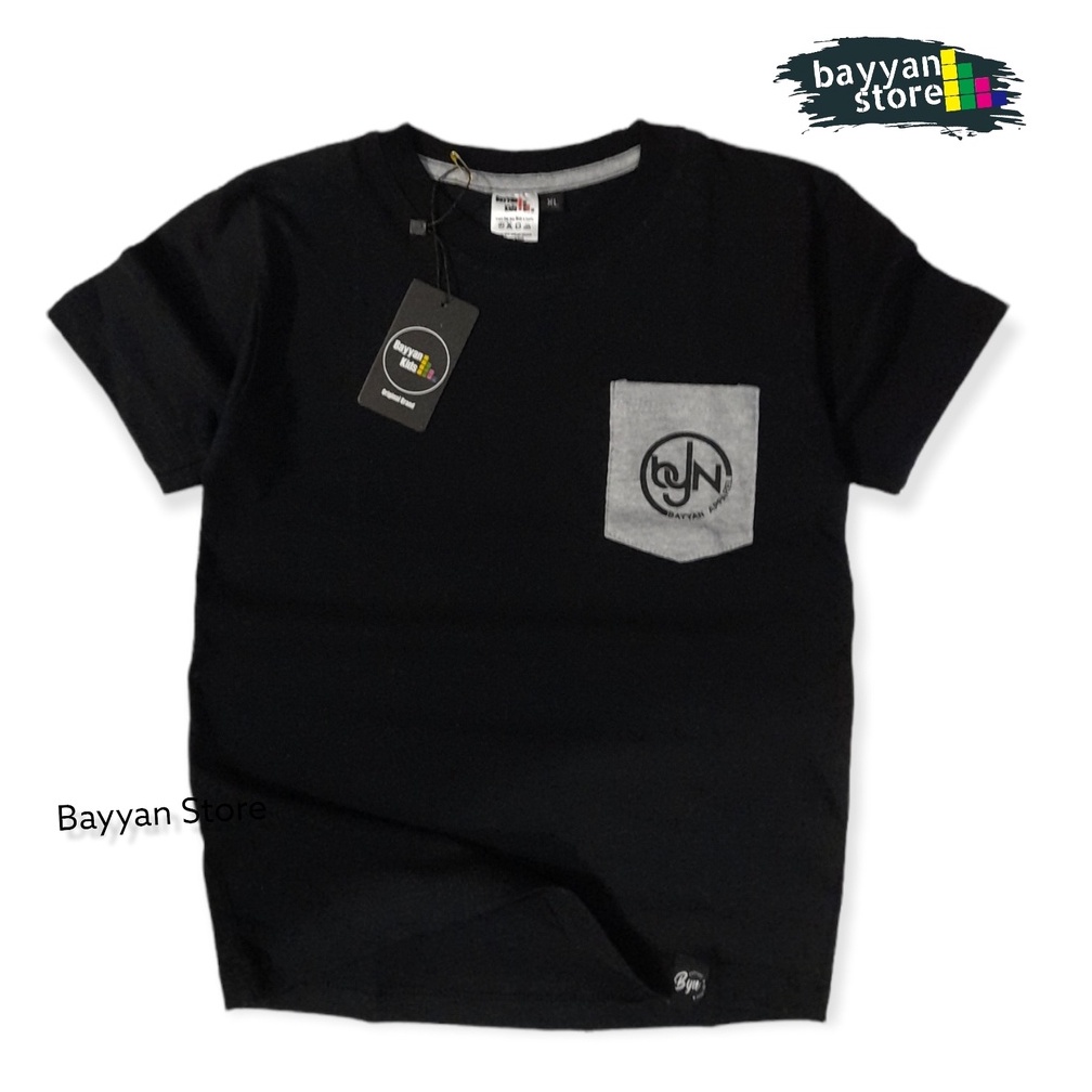 Bayyan Kaos Distro Anak Usia 1-12 Tahun Cotton Model Pocket